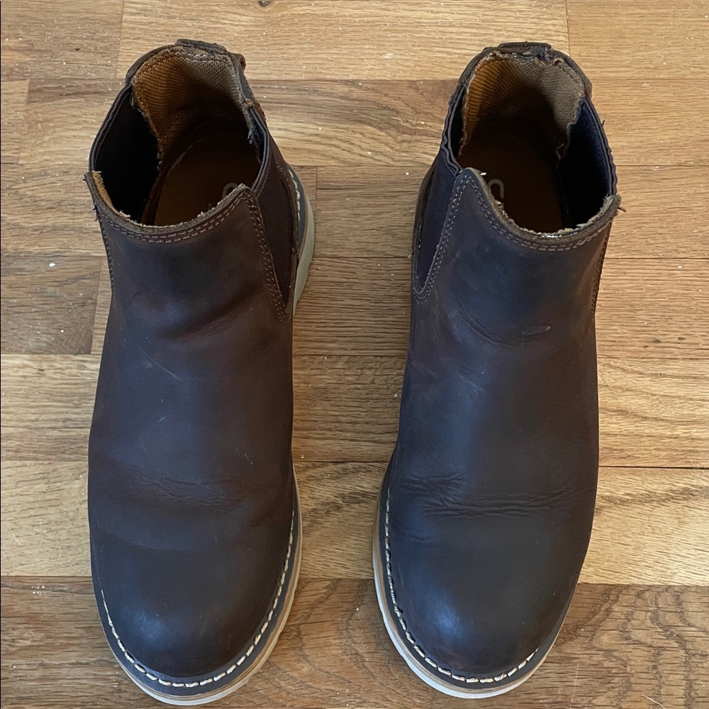Women’s Carhartt Brown Leather Chelsea Boots Size 7.5 - Picture 7 of 8